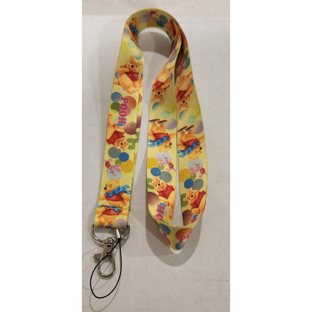 WINNIE THE POOH BEAR Disney Official Pin Trading Neck lanyard ID badge 00002
